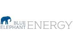 logo blue elephant energy