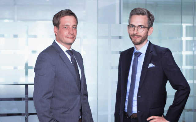 Rouven Lenhart (meteocontrol AMEA DMCC, Managing Director, Business Development & International Sales) and Jonas Riexinger, (meteocontrol AMEA DMCC, Managing Director, Technics Division)