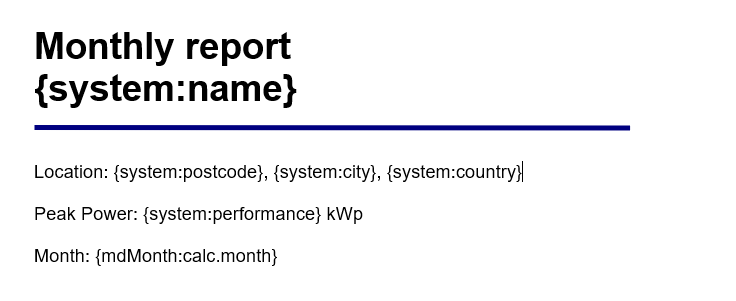 open office template for monthly report